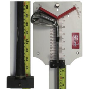 Golf Mechanix Club Length Ruler with Lie Angle Sole Plate