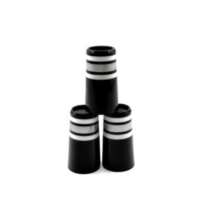 Ferrule Black/White/Silver (.355")