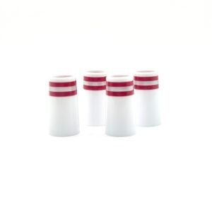 Ferrule White/Red/Silver (.355")